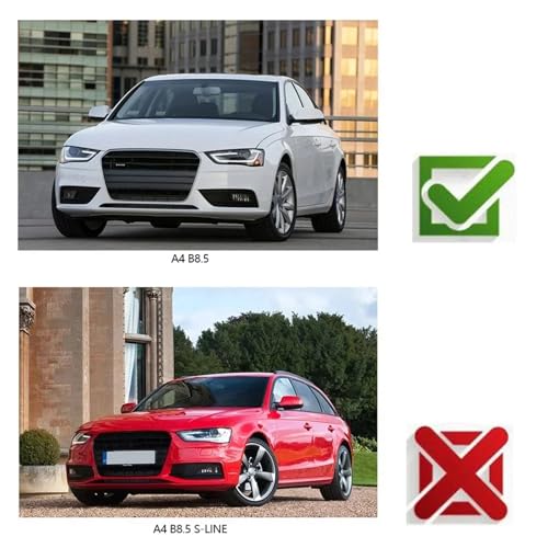 Grille de protection phare antibrouillard Audi A4 B8.5 finition chrome premium