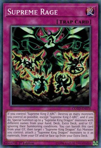 Supreme Rage - COTD-EN070 - Common - 1st Edition - Code of the Duelist (1st Edition)