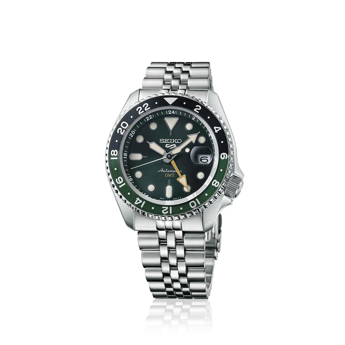 Analog Green Dial Men's Stainless Steel Watch-SSK035K1-image-46