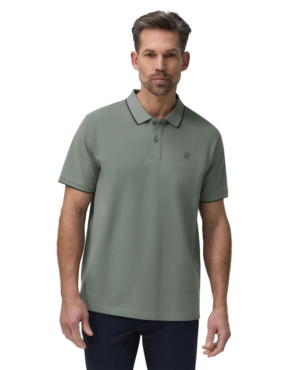 Street One Men Basic Polo Shirt Dusty Mint L