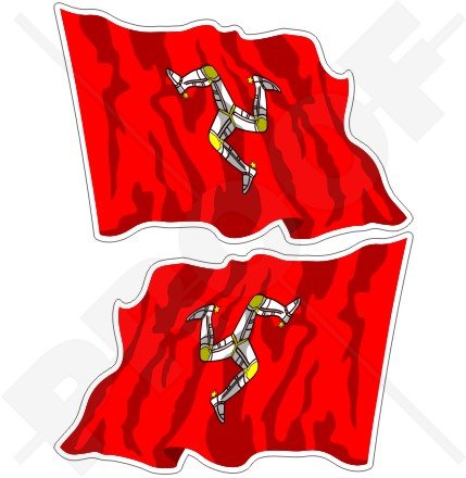 ISLE Of MAN Île De Man Celtique MANX Écusson UK, 50mm