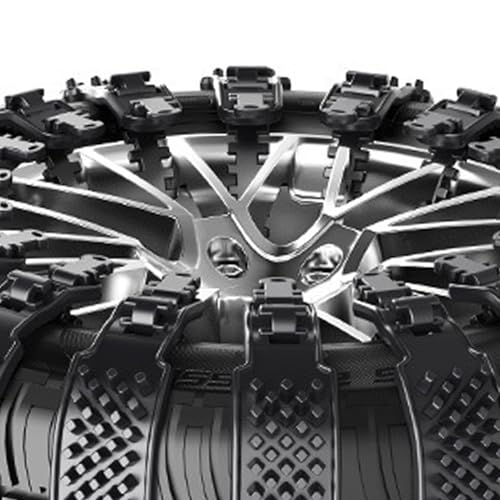 Cadenas de nieve correas resistentes ruedas invierno hielo 7