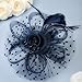 Zivyes Navy Blue Fascinators Hat for Women Tea Party Headband Kentucky Derby Wedding Cocktail 7