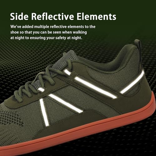 Image of Men's Barefoot Wide Toe Box Shoes Zero Drop Sole Walking Tennis Shoes Comfortable Non Slip Minimalist Shoes Gym Cross Trainer Workout Trail Running Sneakers
