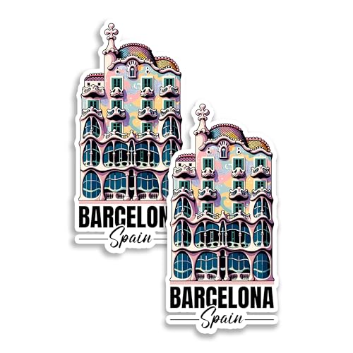 Imanes decorativos 4 pulgadas, pack 2, estilo Barcelona miniatura 1