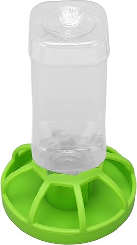Asixxsix Comedero de agua para reptiles, dispensador de agua de reptiles de relleno automático extraíble, plato redondo para tortuga, alimentador de