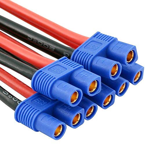 Conectores EC3 macho hembra para solucionar cortes de energía en batería Lipo de drones RC 2