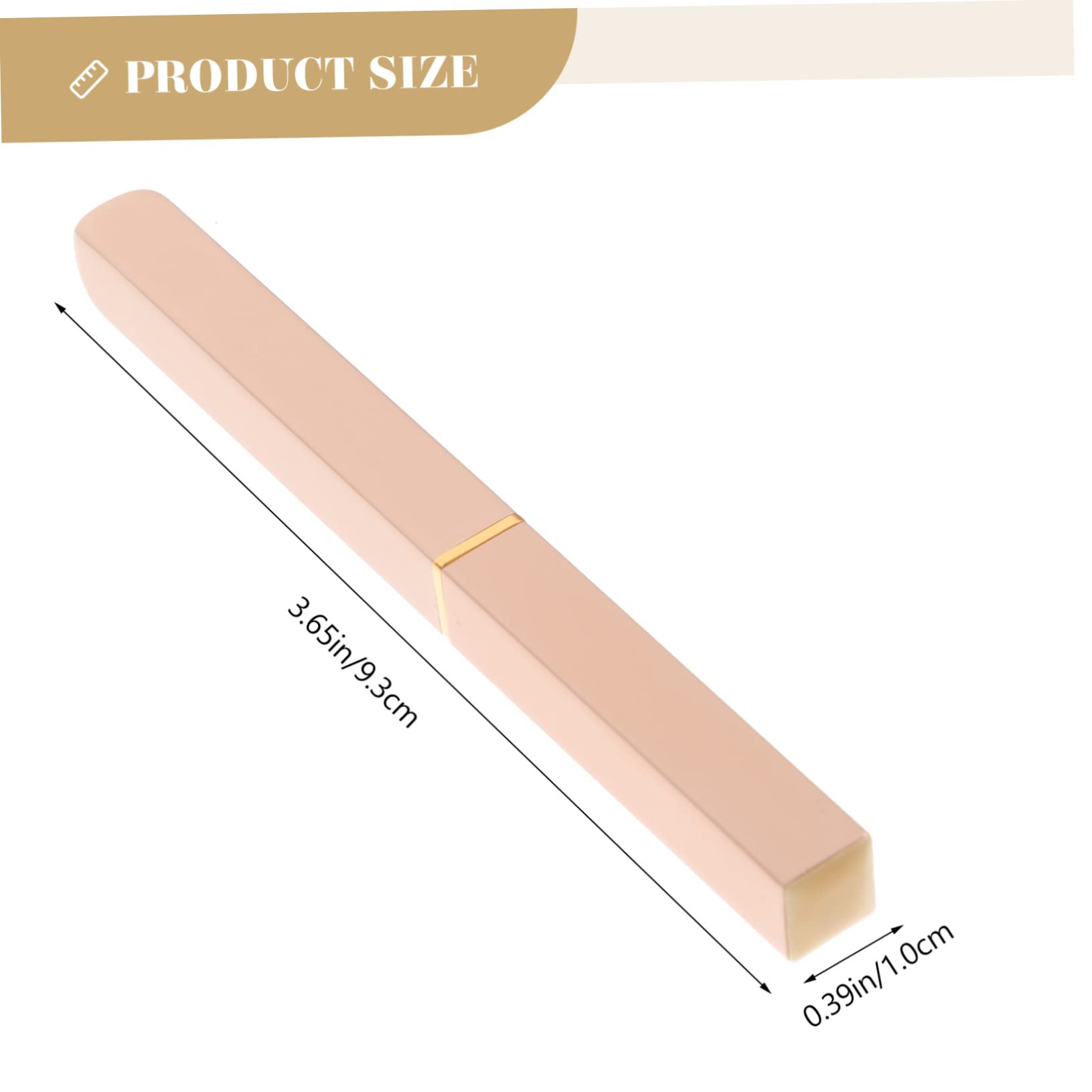 EPIGEIST 2Pcs Retractable Lip Brush Portable Telescopic Lipstick Applicator with Nylon Fiber Bristles for Professional Makeup and Daily Use Convenient Metal Tube Design