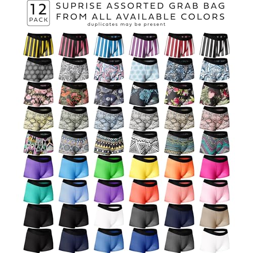 Image of Sexy Basics Women's Boy Short Boxer Briefs | Ultra Soft | Boyleg Trunks | Multi Pack Colors