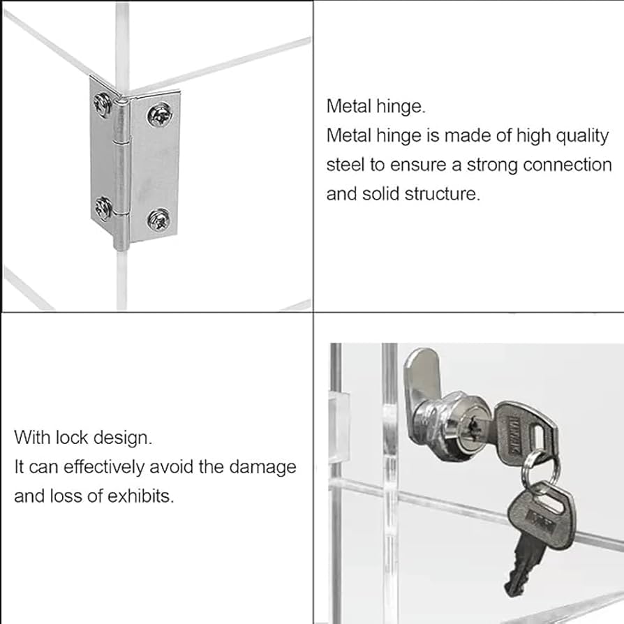 Amazon｜透明アクリルディスプレイケースロックディスプレイケース