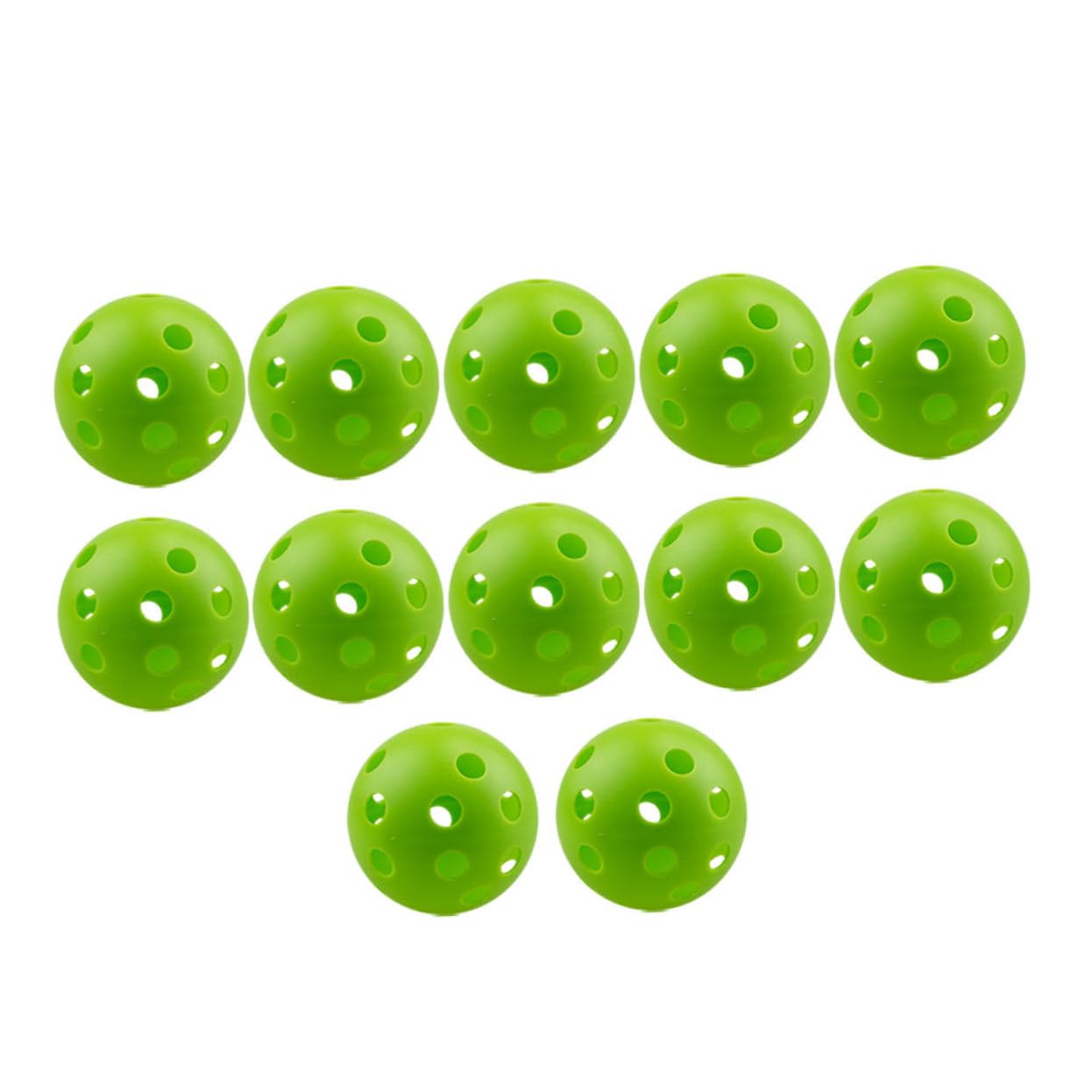 ibasenice 12pcs Indoor Golf Practice Balls Lightweight Hollow Out Training for Enhanced Ball Control and Straight Line Hitting