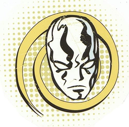 Calcomanía decorativa de vinilo autoadhesiva de 4 pulgadas, diseño clásico de surfista de Marvel, Cómics de Marvel, autoadhesiva, decoración de