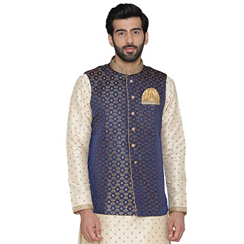 Image of Manyavar Men's Solid Bohemian