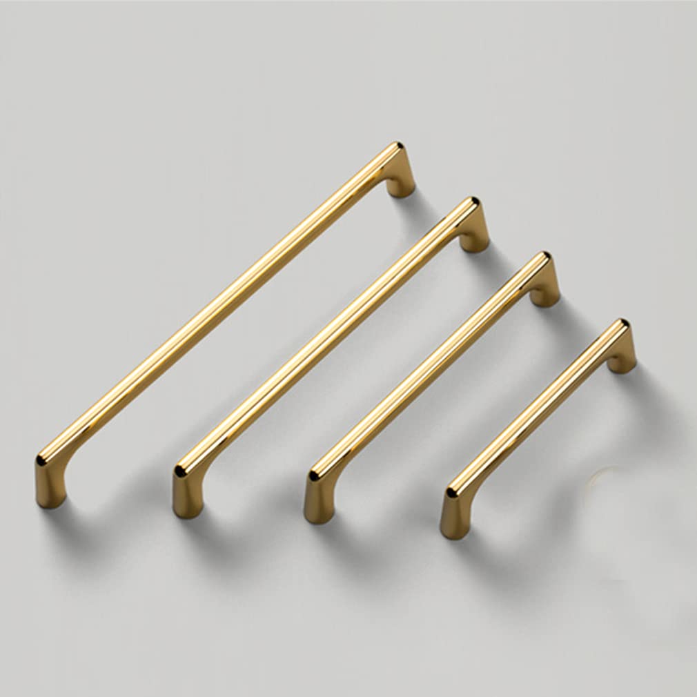 Flexzion Cabinet Handles Gold Cabinet Pulls And Knobs 7.5-Inch Modern Dresser Drawer Handles For Kitchen Cupboard, Bathroom, Vanity Dresser Cabinet Hardware Drawer Door Bar Replacement (10 Pack, Gold