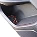 CupHolderHero for Honda Civic 2016-2020 Custom Liner Accessories – Premium Cup Holder, Console, and Door Pocket Inserts 4-pc Set (Hatchback – Back Seat Only) (Red Trim)