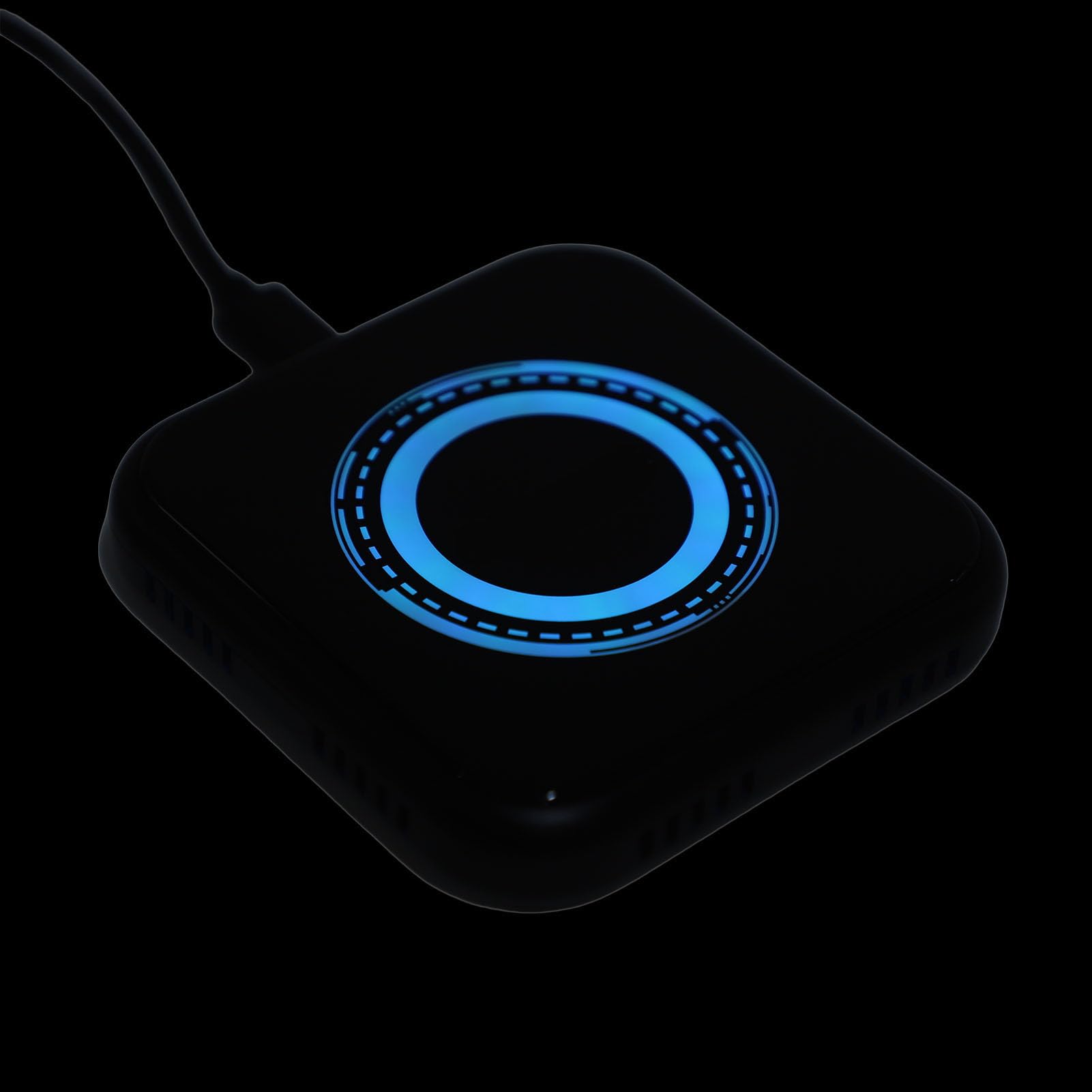 Jiawu Bezprzewodowy Zasilacz Samochodowy do Bluetooth i Wi-Fi z obsługą 4G LTE dla urządzeń z Systemem Auto i IOS Kompaktowa Konstrukcja 80x80x14mm (4 GB + 64 GB)