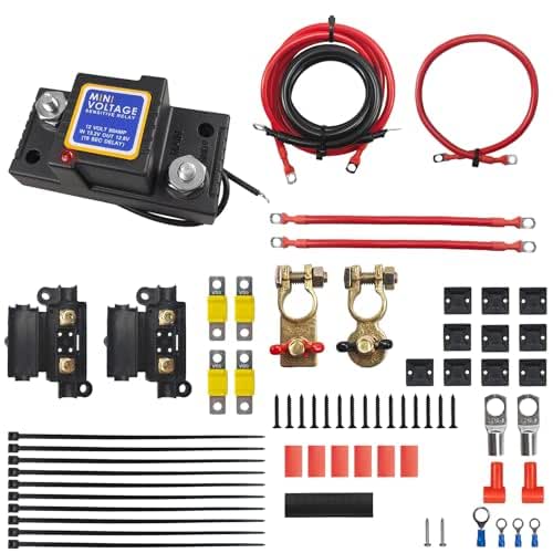 3M Dual Smart Battery Isolator Kit 12v 80amp Voltage Sensing