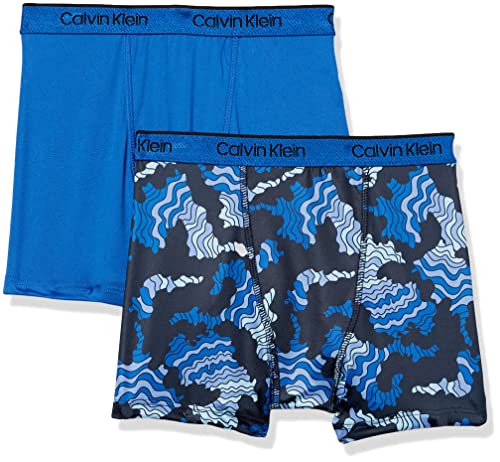 Image of Calvin Klein Kids Boys' Performance Boxer Brief Underwear 2-Pack