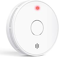 Alertlink VS02 Photoelectric Smoke Detector with 10-Year Battery, LED Indicator & Mute Button - Reliable Fire Alarm