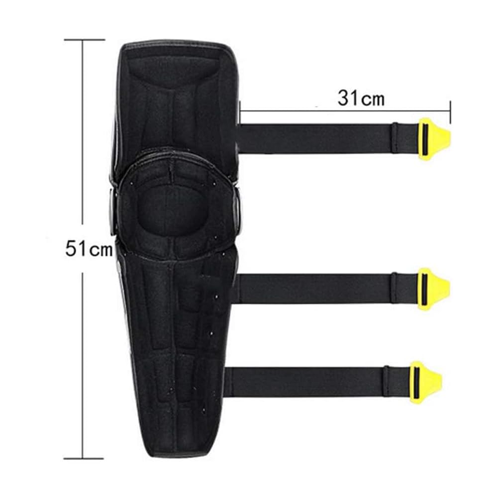 Ginocchiere Motociclistiche, Protezioni per Ginocchio MTB a Riflessione Notturna Resistenti al Vento e agli Urti in Tutte Le Stagioni Ginocchiera per Snowboard, Motocross