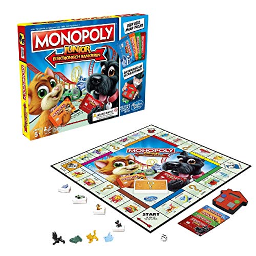 Hasbro Monopoly Junior Electronic Banking Niños Simulación económica - Juego de Tablero (Simulación económica, Niños, Niño/niña, 5 año(s), AAA, 1,5 V)