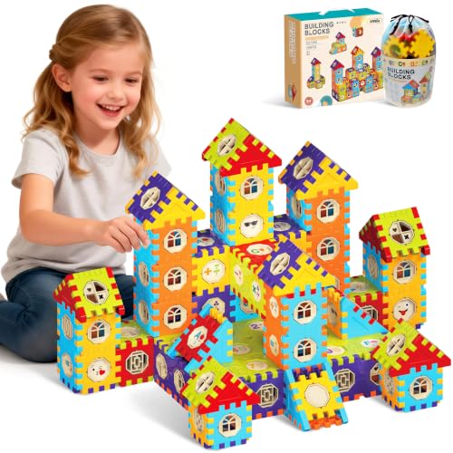 DIYBee Building Blocks STEM Toy for Toddlers 3-5