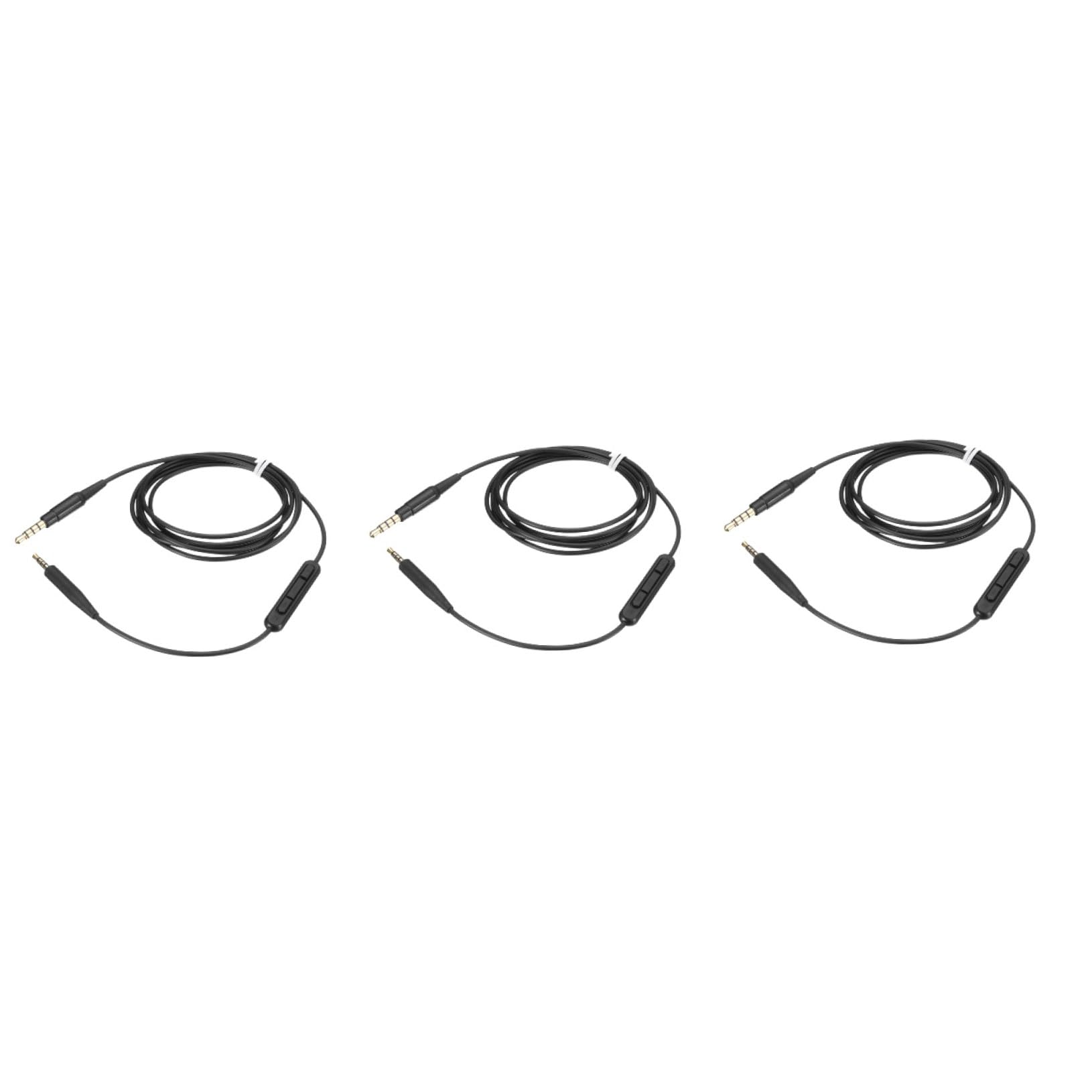 DOITOOL 3stücke Stereo Audio Kabel Für Hochwertiges Headset-kabel Mit Inline-mikrofon Und Steuerung Kompatibel Mit Audio-geräten Schwarz