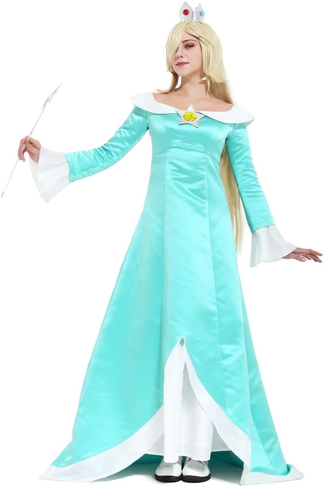 miccostumes Women's Anime Costume Dress including Crown Wand and Earings for Princess Cosplay