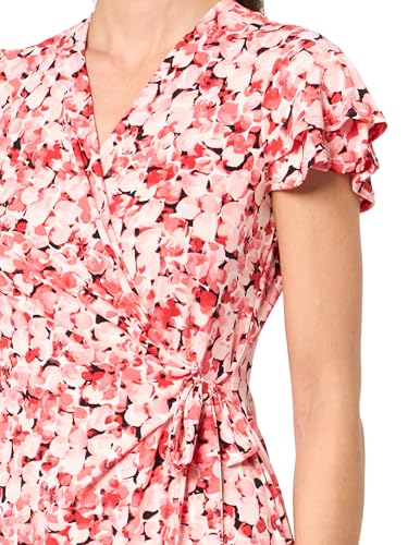 Image of Anne Klein Women's Flutter Sleeve Wrap Dress
