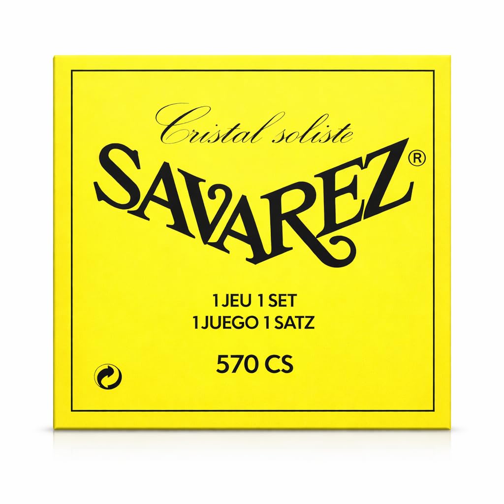 Savarez Classical Guitars Strings Alliance Cristal 570CS Set High Tension yellow