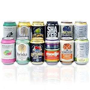 Cider Probier-Box mit 12 skandinavischen Getränken – Ausgewählter Mix aus verschiedenen alkoholischen Cider-Sorten…