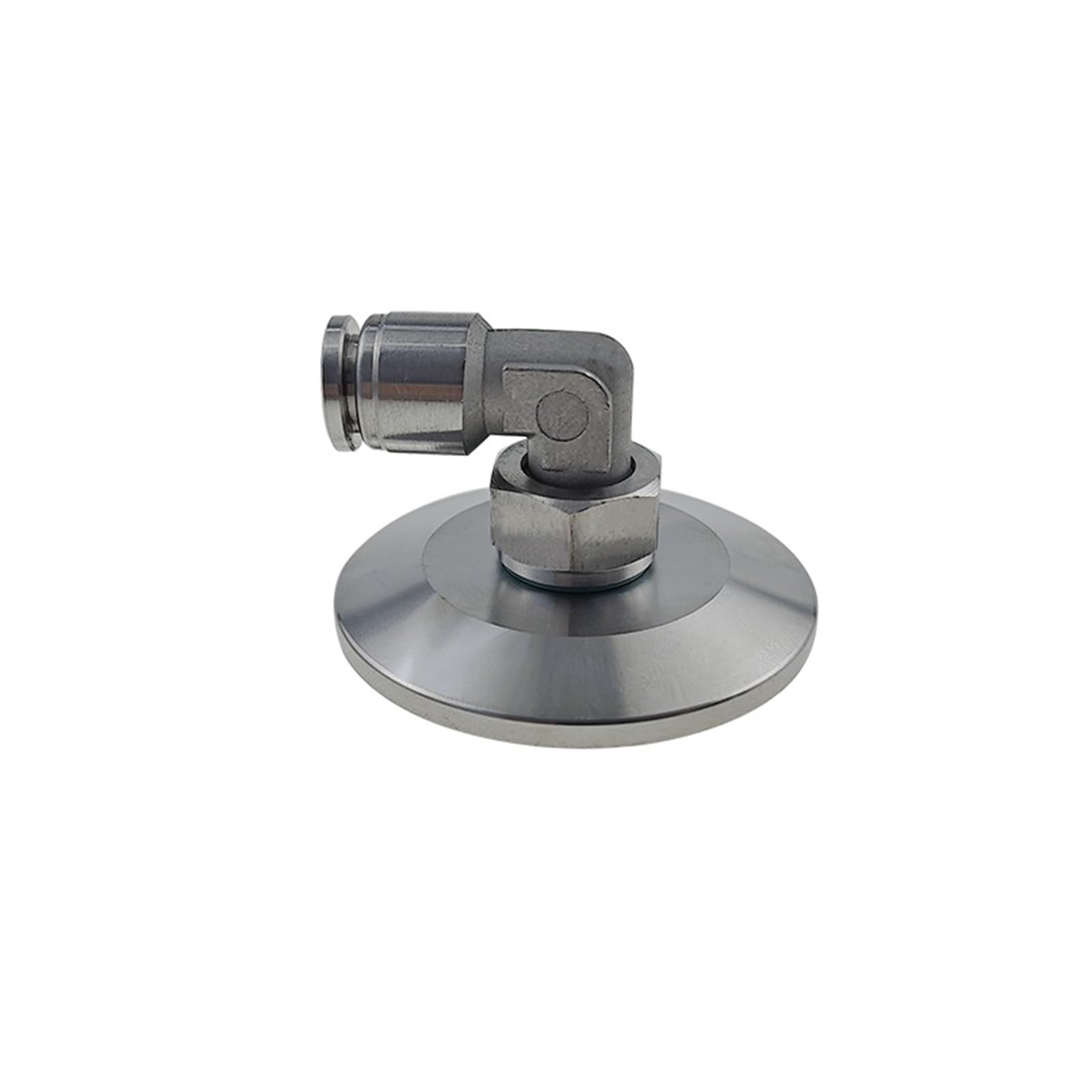 1 abrazadera de manguera de 3/4" 3,8 cm a 6/8/10/12/14/16 mm PC adaptador de conector rápido neumático SS304 de acero inoxidable para tubería de agua y gas (codo, TC25,4 mm _ 14 mm)