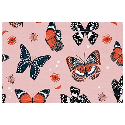 Set de table coccinelle finitions soignées imprimé durable lot de 6 - 2