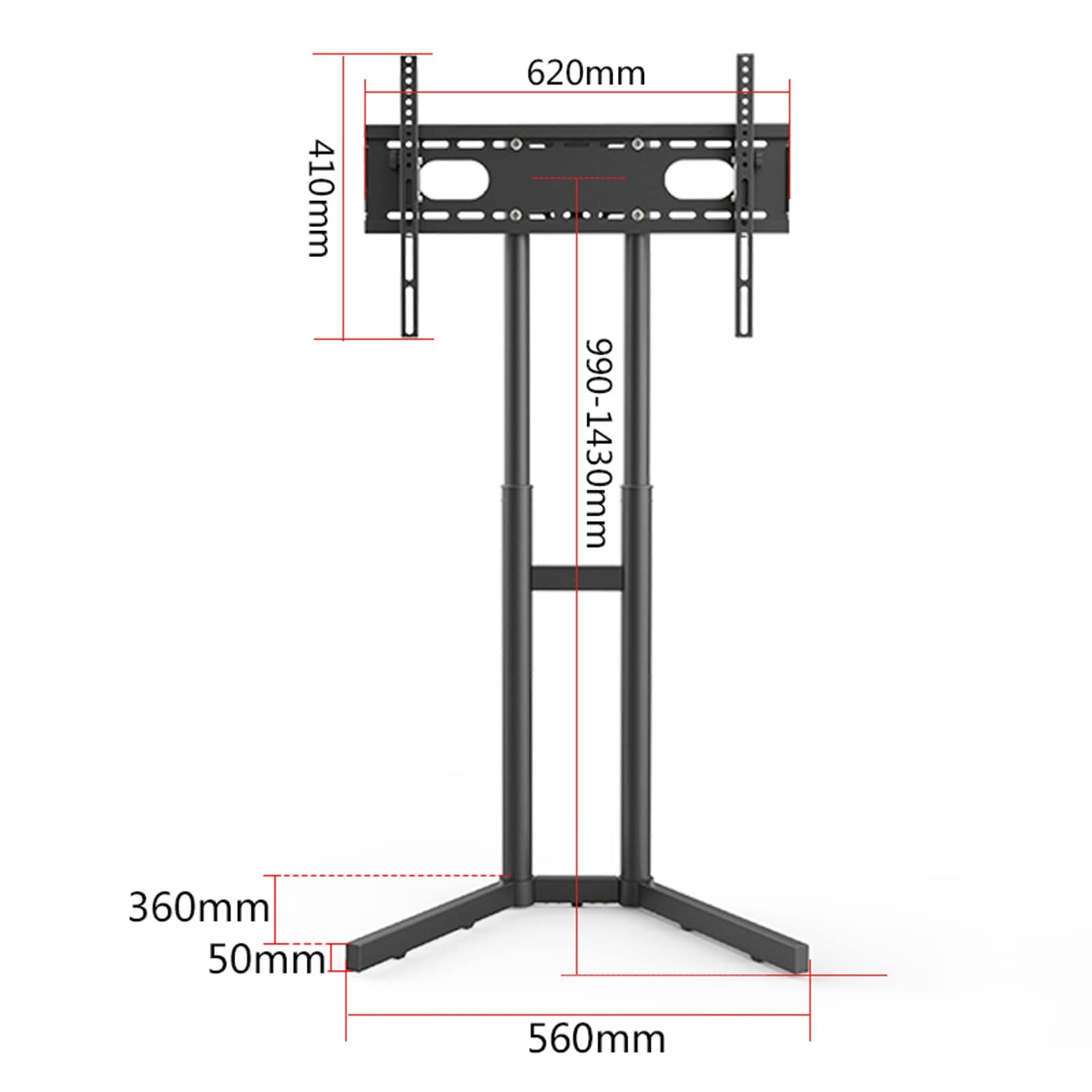 Supporto A Pavimento Con Mensola Per TV LCD/LED/Plasma 32-70 - Foto 8