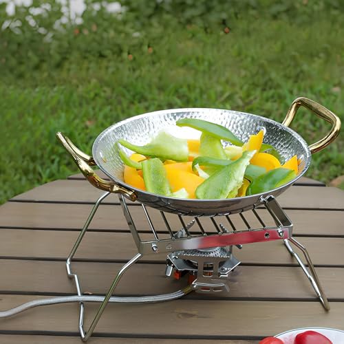 Folding Campfire Grill Grate, Grill Rack Stainless Steel Foldable Grill Stove Stand Ultralight, Charcoal Grate Cooking, Campfire Stand Portable Grid for Camping Hiking BBQ Fishing - Image 6