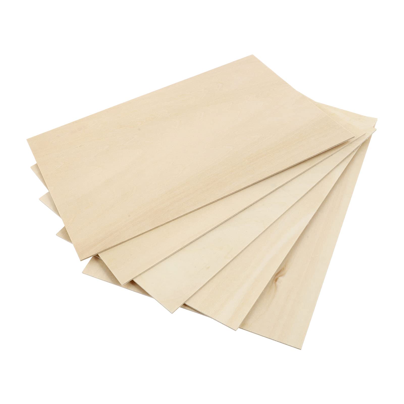BPA Unfinished Plywood Khaki 5pcs Size L Thin Basswood Wood Sheets DIY Wooden Model Crafts Pyrography Accessories
