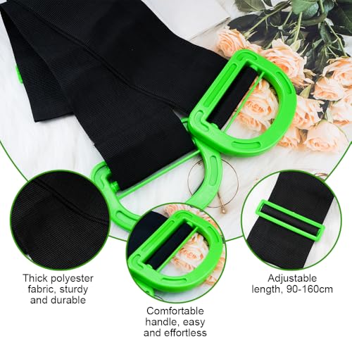 2 Stück Tragehilfe Tragegurte Umzug Kit, 160 cm Verstellbare Transportgurt Schwerlast, Lasten 100kg, Hebegurte für Möbel, Moving Straps Lifting Straps, Umzugsgurte für Boxen Möbeln Haushaltsgeräten
