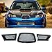Schwarz Auto Front Wabengitter Kühlergrille, für Subaru Impreza WRX STi 9th 2006 2007, Stoßstangengrill Luftansauggitter Modifiziertes Zubehör Grille, ABS