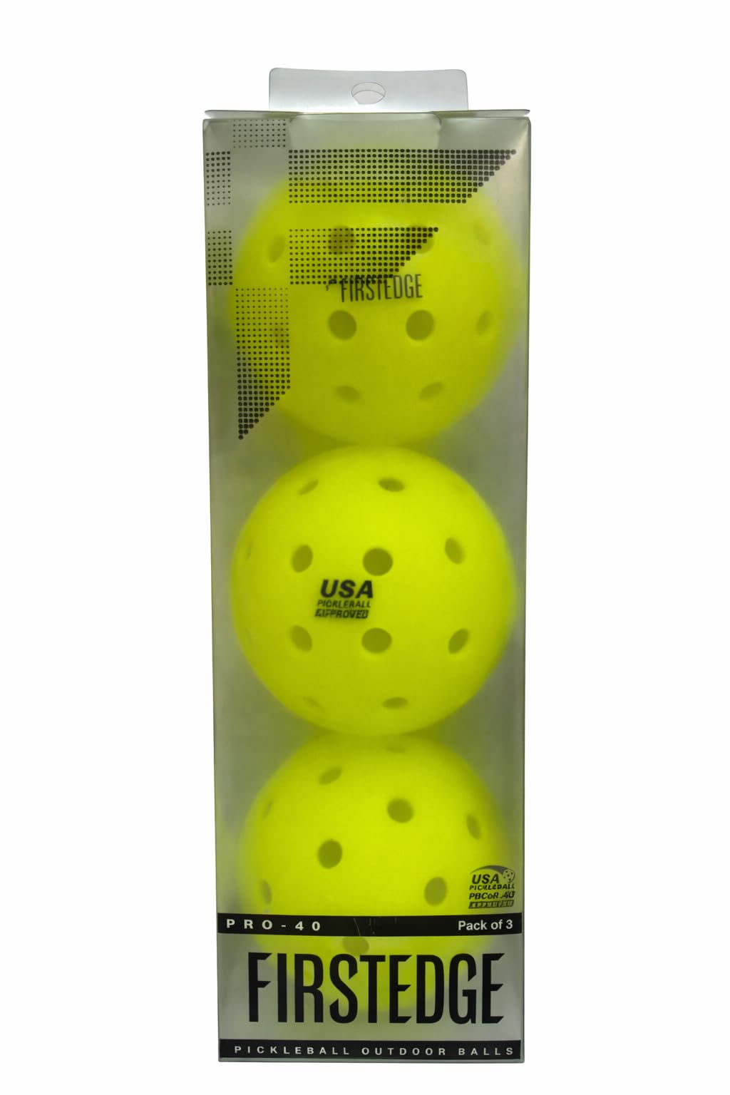 FIRSTEDGE Pickleball Outdoor Balls (Set of 3)