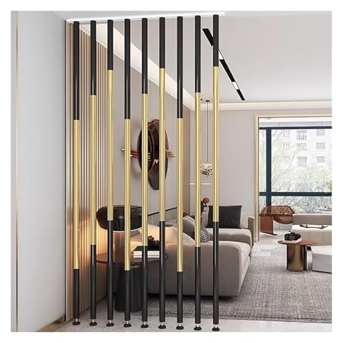 Poteaux de séparation réglables à lattes métalliques pour bureau et hôtel - 2