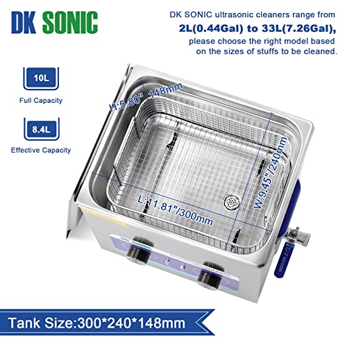 DK SONIC Professional 10L Digital Pulitore ad