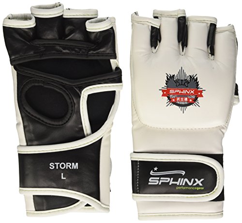 SPHINX Rough, Guanti MMA Unisex-Adulto, Nero, L