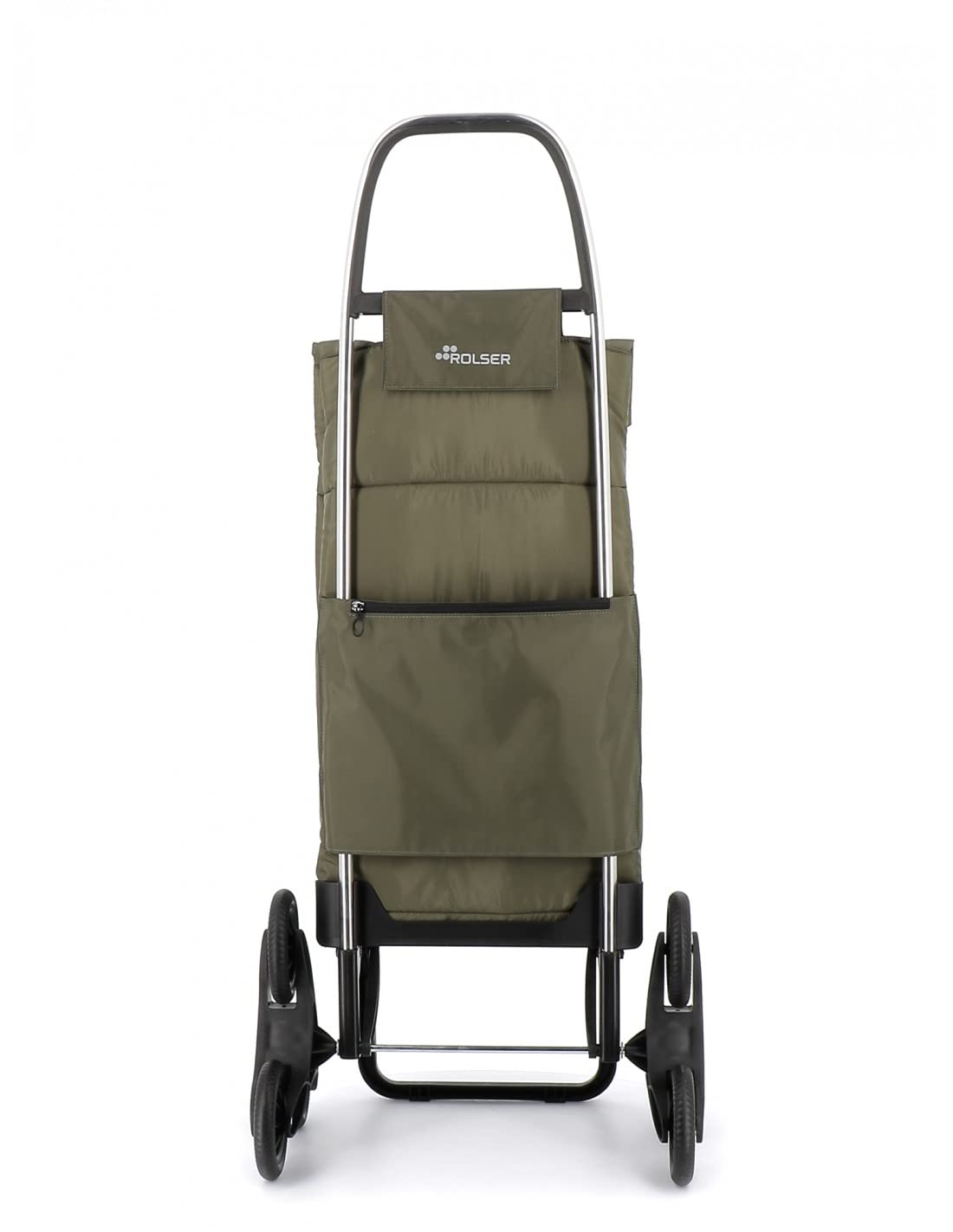 Chariot de Course Rolser Big Polar 6 Roues Monte escaliers - Kaki