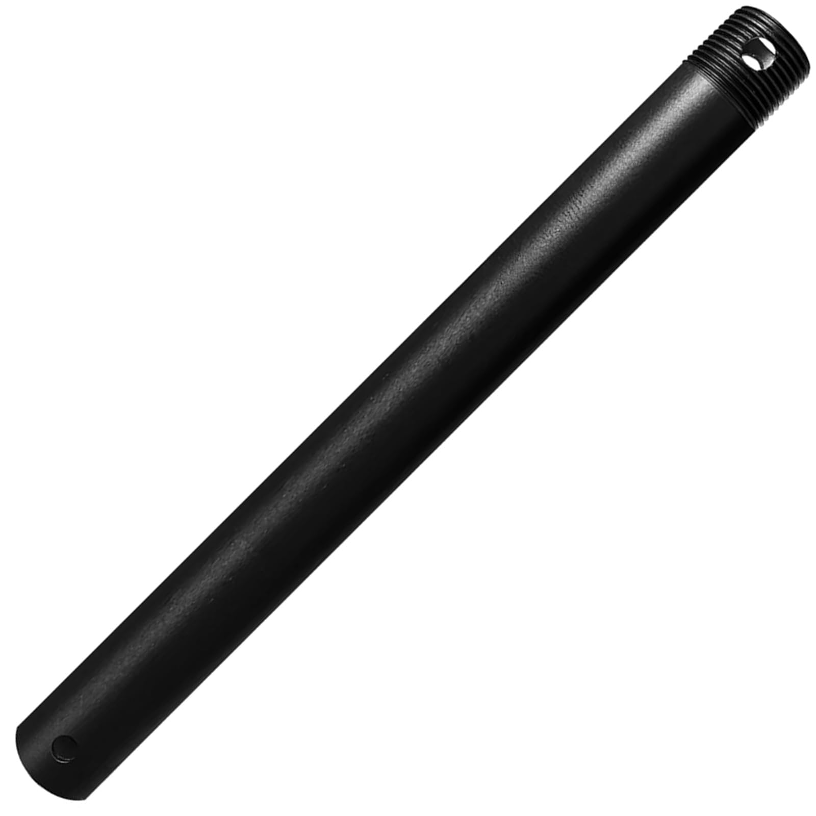 Photo 1 of 12 Inch Ceiling Fan Downrod Threaded, 1 Inch Outer Diameter Matte Black Ceiling Fan Extension Rod (With Threads),Down Rods Compatible With Most Ceiling Fans,Easy Installation