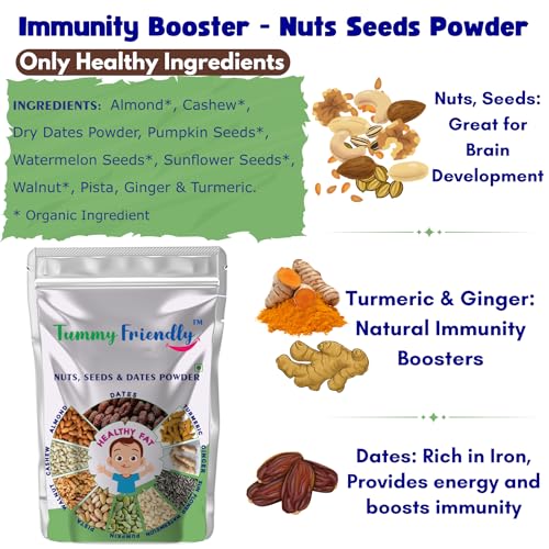 Image of TummyFriendly Foods Premium Nuts, Seeds and Dates Powder | Dry Fruit Powder For Baby Kids | Dry Nuts For Babies Kids and Adults | No Hidden Sugar | No Preservatives | 200g