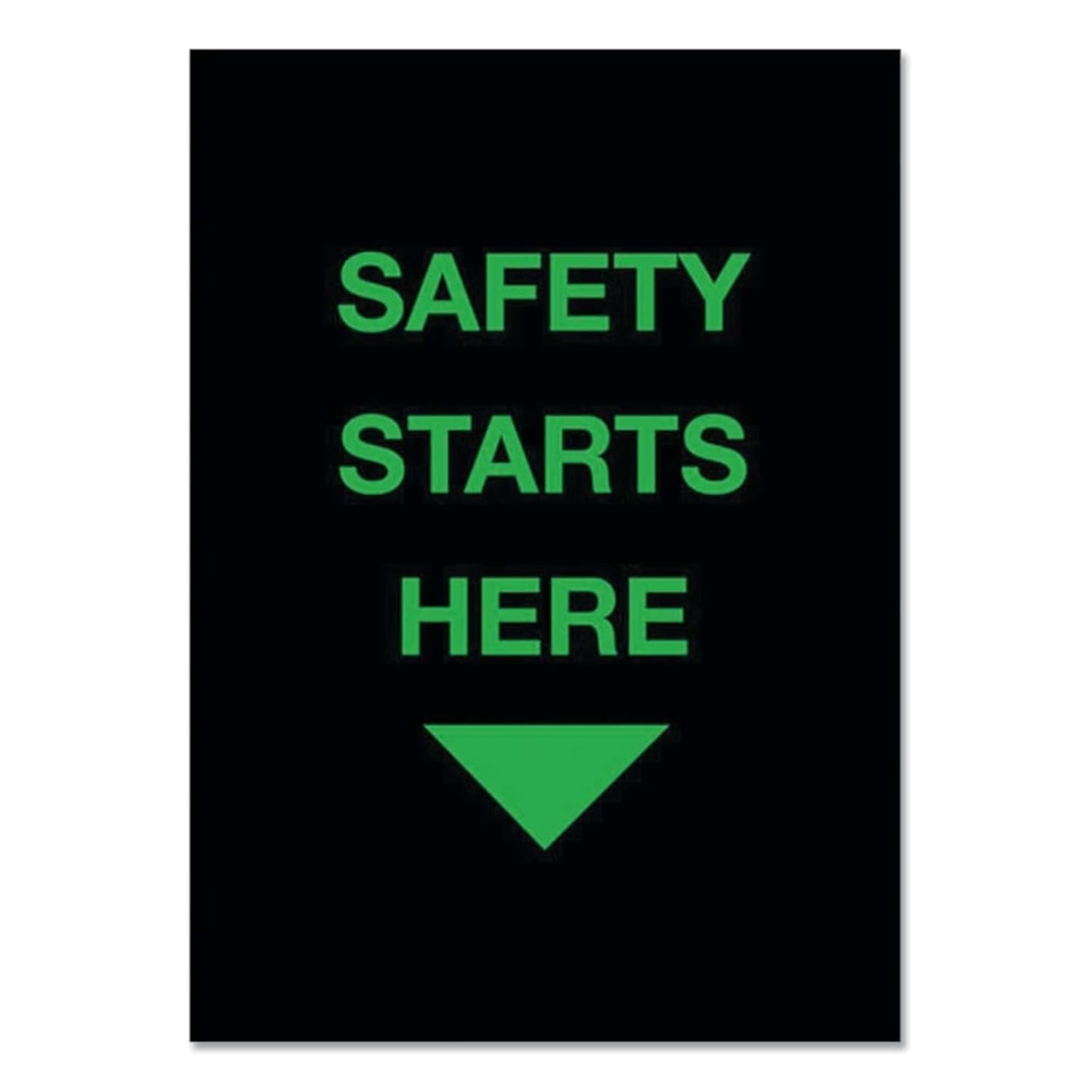 Notrax 194 Safety Message Mat, Safety Starts Here, 4'x6',Black, 194SSH46BL, 194SSH35BL