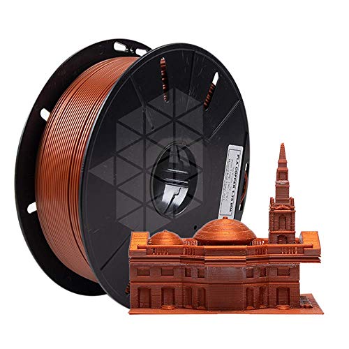 Image of Tesseract Premium PLA + 1.75mm 3D Printing Filament | Dimensional Accuracy + /- 0.03mm | Compatible with Most FDM Printers | 1 KG 3D Printer Filament - PLA Copper (Quantity 1)