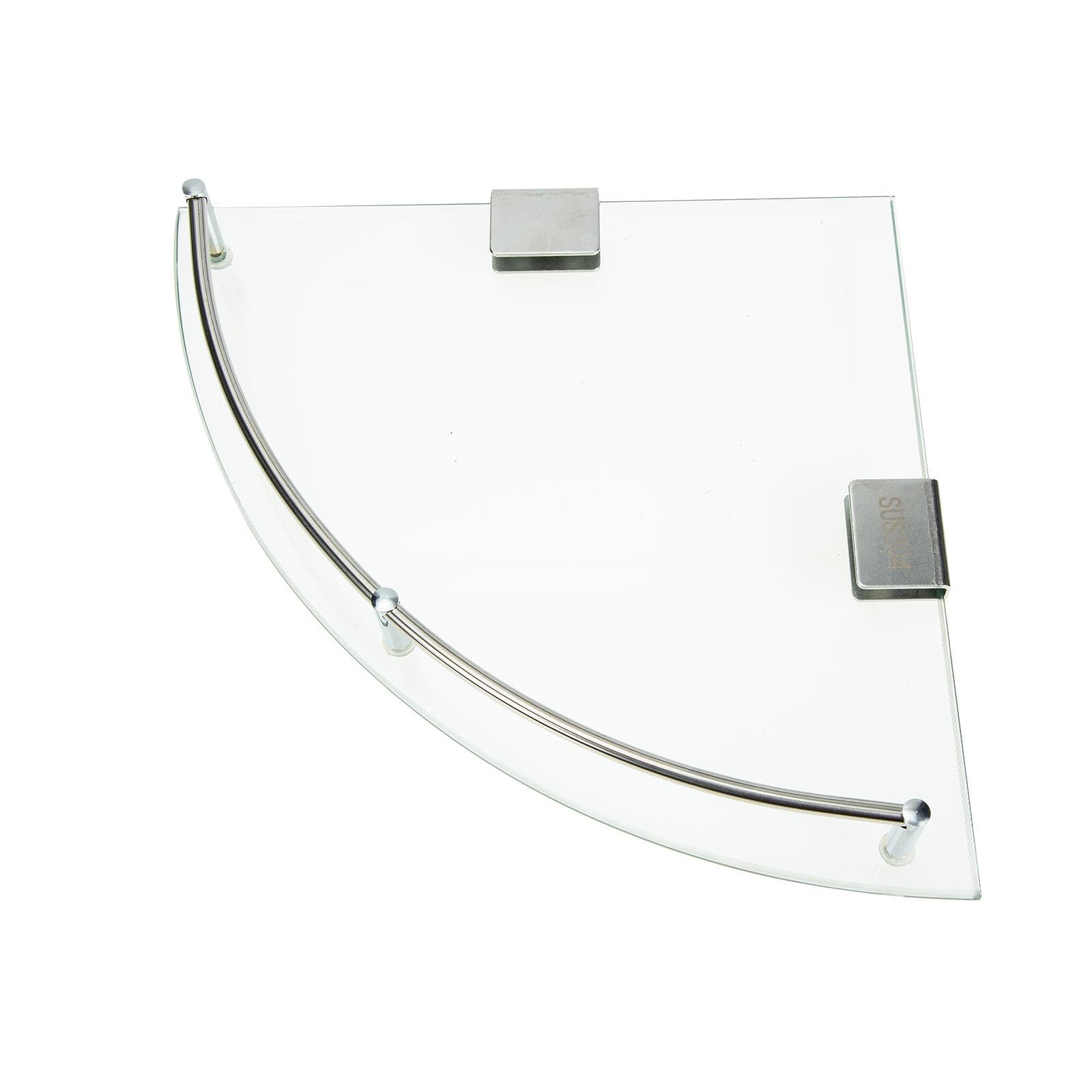 Étagère d'angle murale rangement pratique en acier inoxydable Alasum