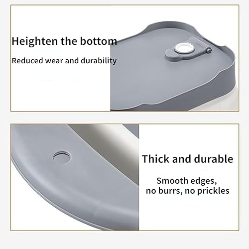 Miniatura 8 de BeyondNice Sartén plegable con tapón de drenaje, lavabo plegable, tina portátil para lavar platos, bandeja de almacenamiento de cocina que ahorra