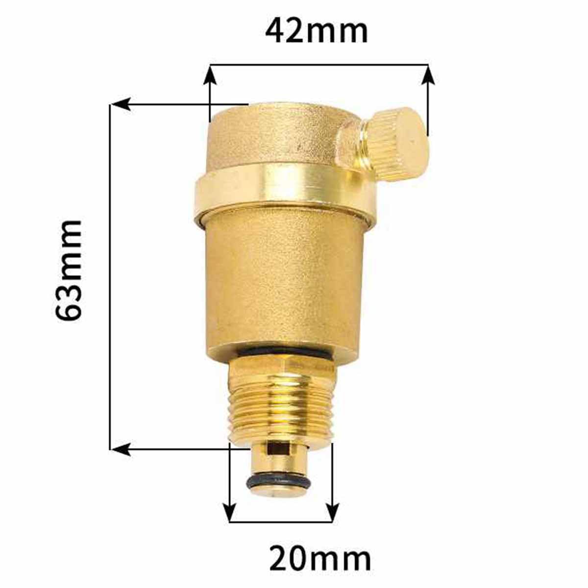 Automatisches Ablassventil aus Messing, 1/2 Zoll, 3/4 Zoll, 1 Zoll – 1,6 MPa, langlebiges Entlüftungsventil for effizientes Ablassen, 1 Stück(1/2 Inch)